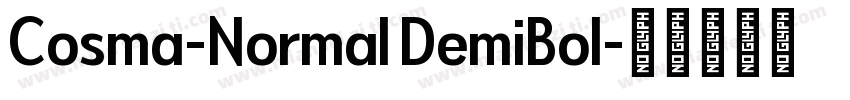 Cosma-Normal DemiBol字体转换